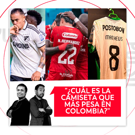 Imagen de ¿Cuál es la camiseta que más pesa en Colombia? El Pulso del Fútbol, 7 de septiembre de 2026